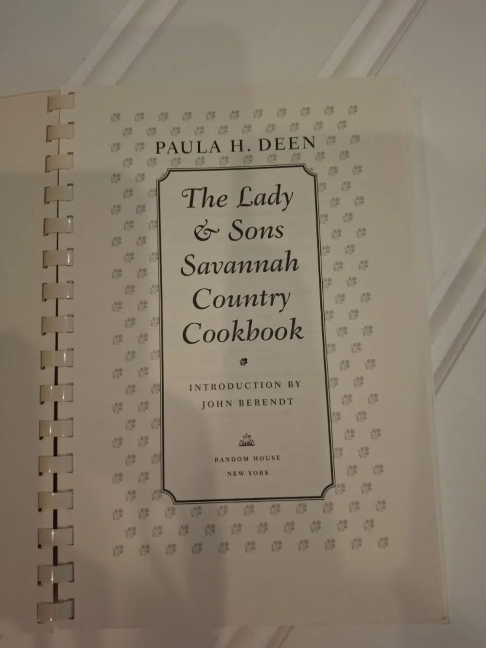 Paula Deen Lady & Sons Savannah Country Cookbook 1998 Spiral Southern Recipes